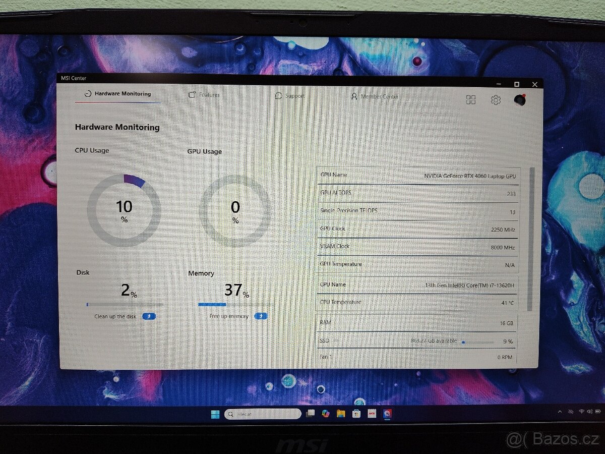 Nepoužitá 17" Katana,RTX-8gb-4.gen Mux,i7-13th,DDR5, M.2 1T - 13