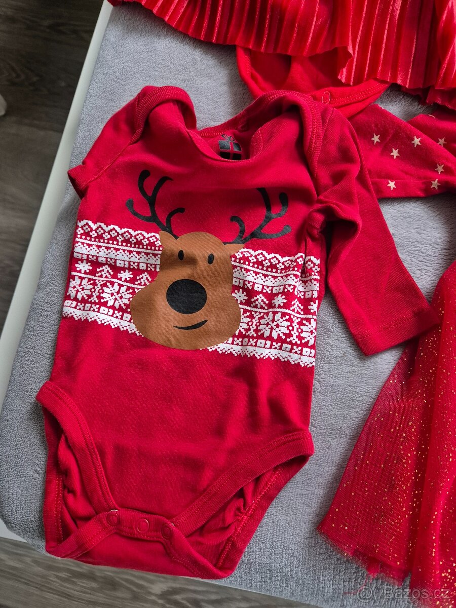 Vánoční oblečky, body, kalhoty, šaty - 13