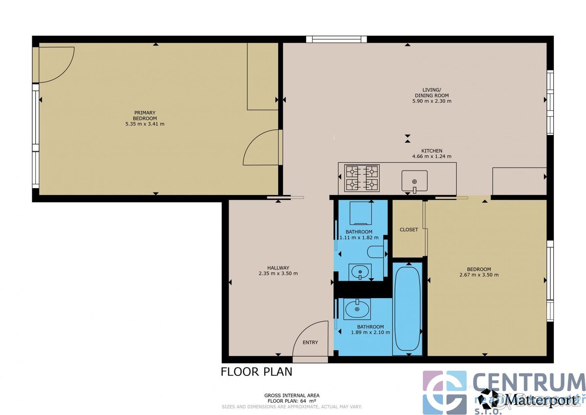 Pronájem bytu 3+kk, 64 m2 - 13