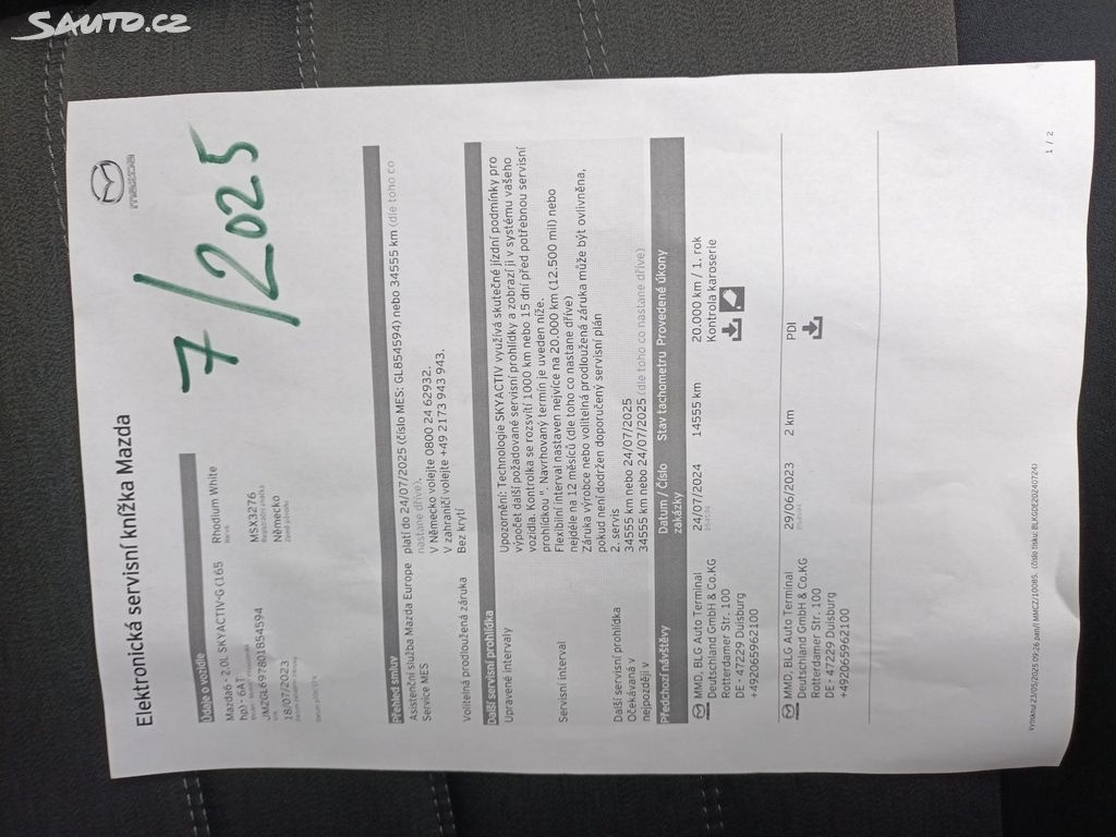 Mazda 6, 2.0LSKY-G AUT.165K 14tkm - 13