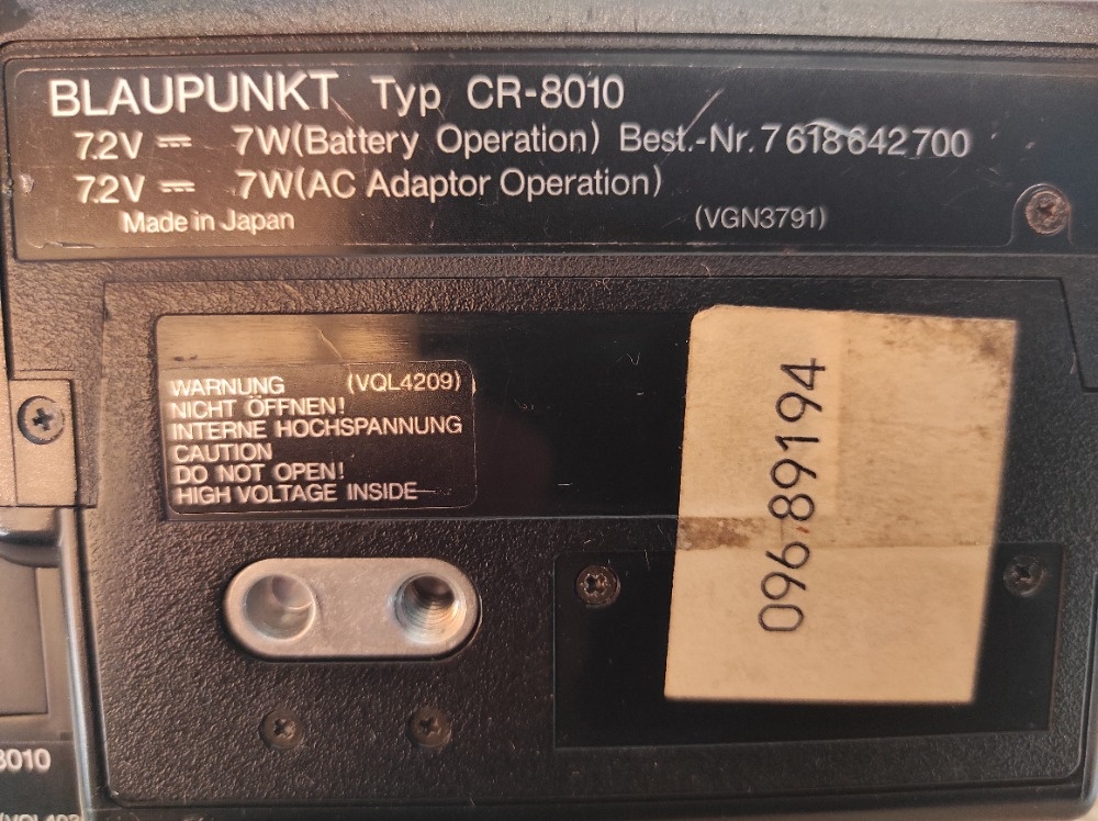 Videokamera Blaupunkt CR-8010 - 13