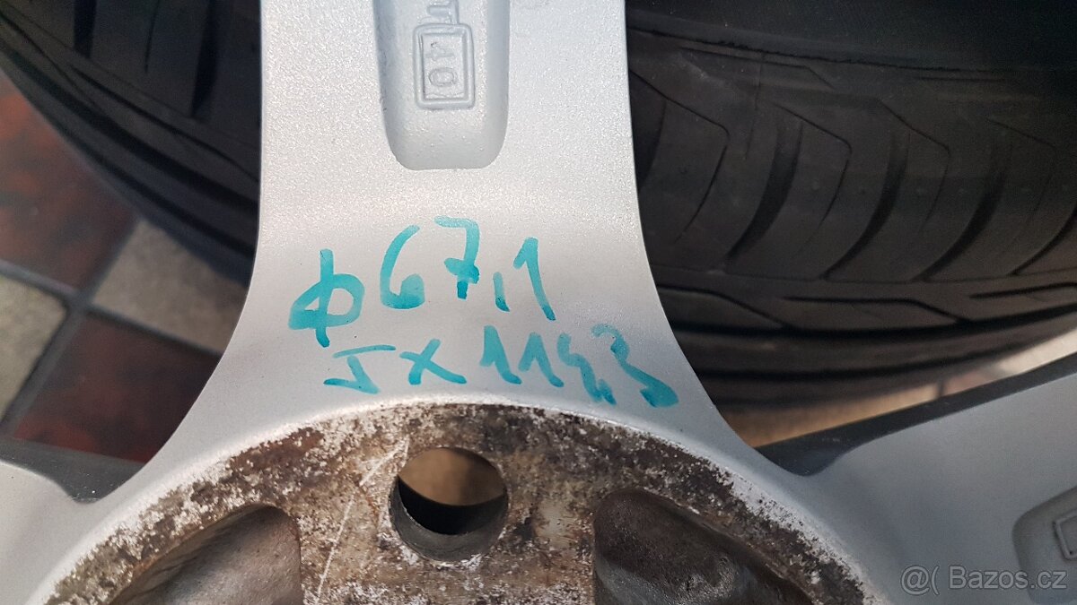 alu kola 15 KIA 5x114,3 6x15 et40 + 185/65/15 4ks 6-7mm - 13