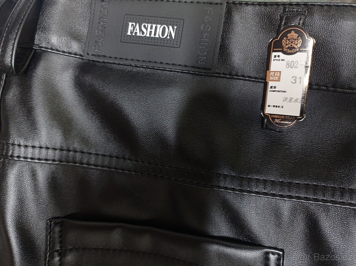 NOVÉ "kožené" PU skinny džíny - 31 - 13