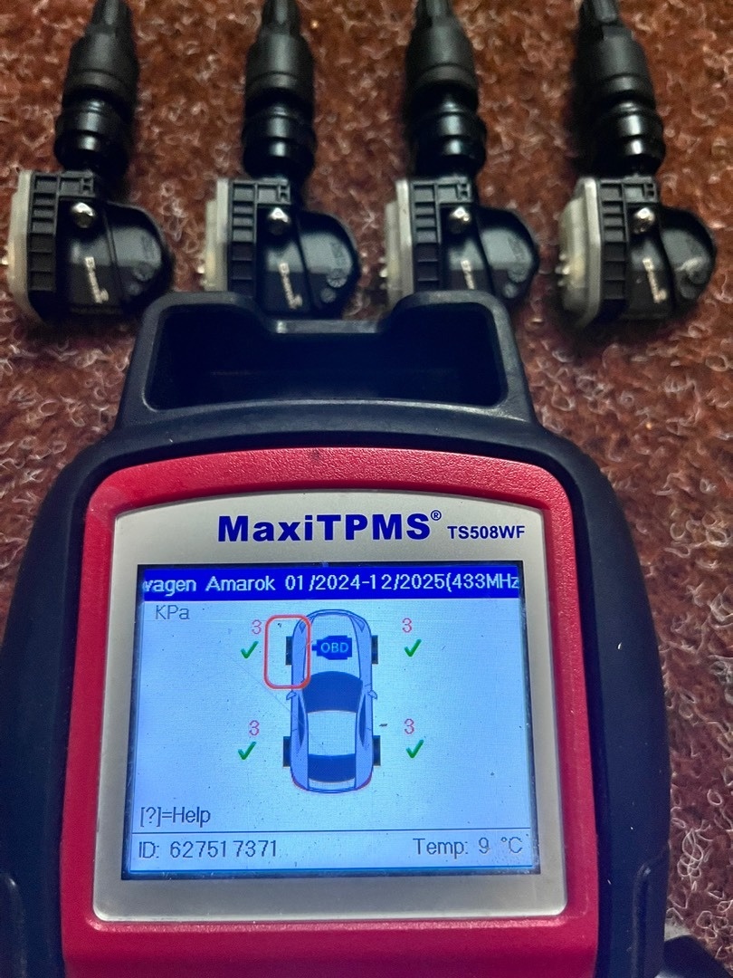 4x TPMS - Senzory - Volkswagen - 13