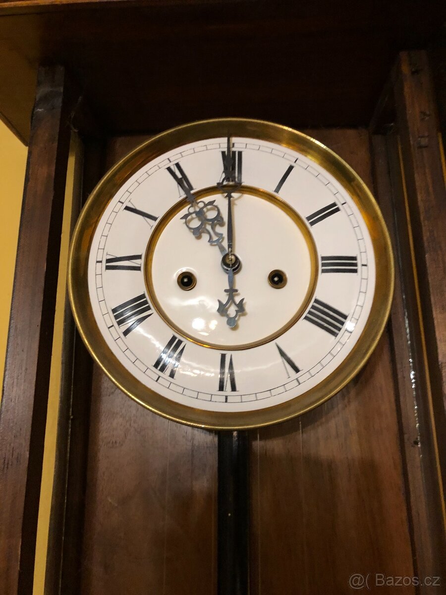 Starožitné hodiny nástěnné pendlovky - 13