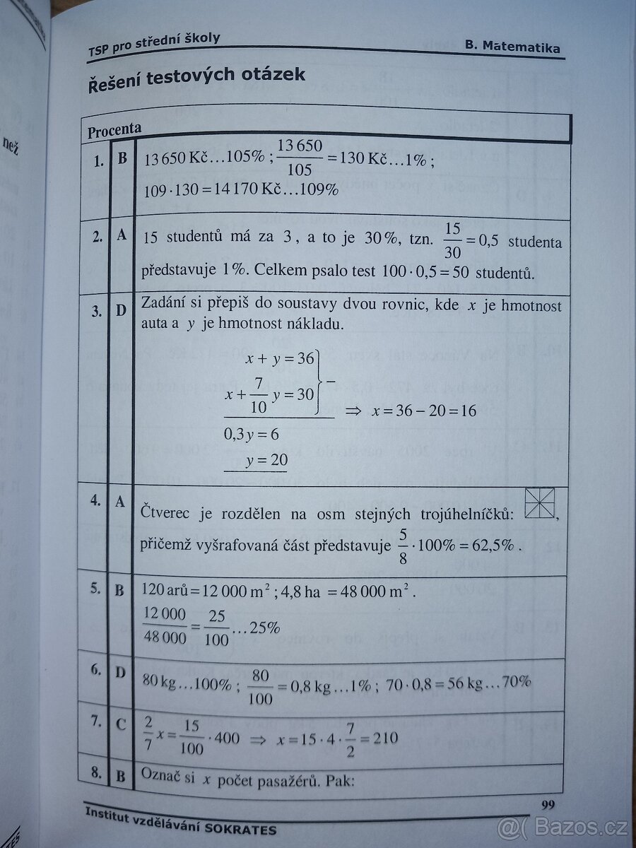 Testy studijní předpokladů pro střední školy - 13
