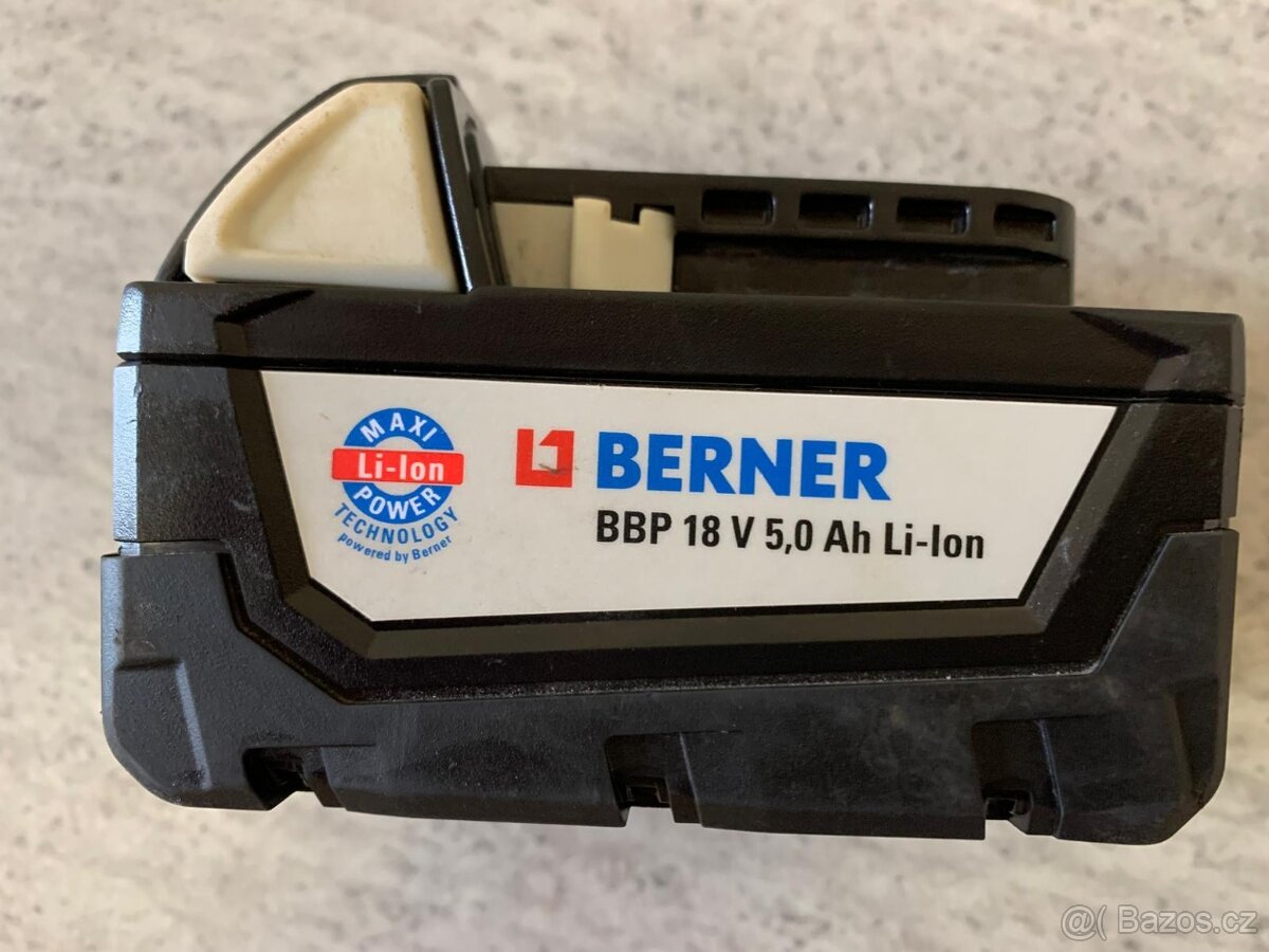 Aku Berner BACHDD-2 BL 18V +bat. 5.0 Ah+ nabíječka - 13