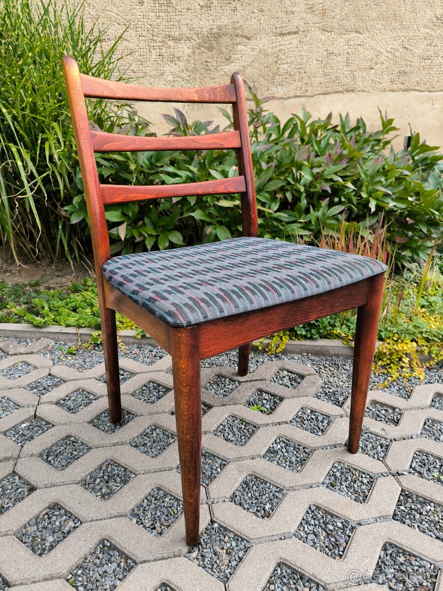 Retro dřevěné jídelní židle TON - Brusel 70. léta - 13