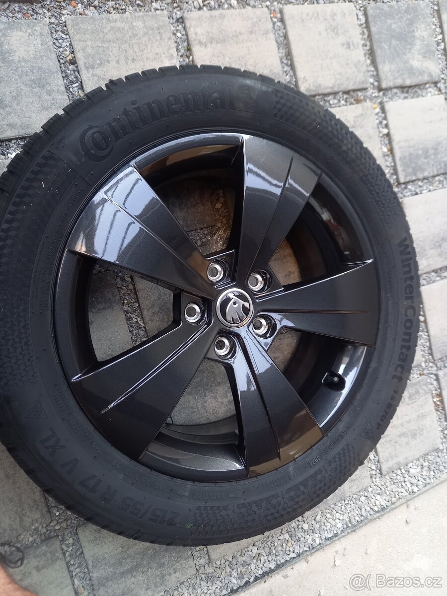 Š.Superb III,VW Passat B8- NOVÝ zimní ALU komplet 215/55R17 - 13