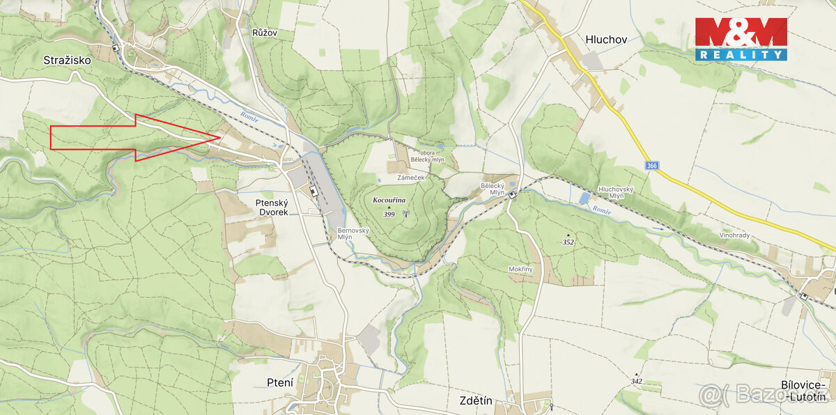 Prodej zahrady, 470 m², Ptení - 13