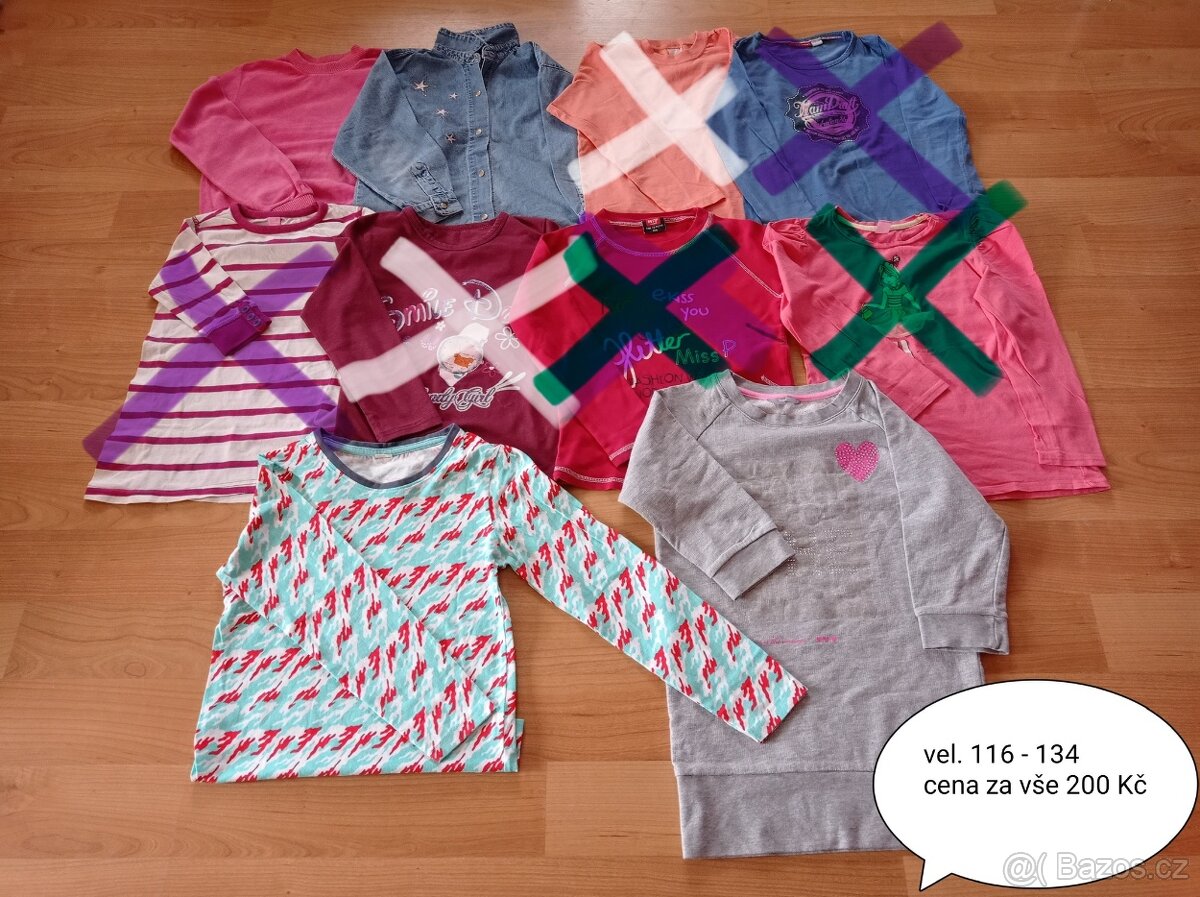 Mikiny a trička holky vel. 122-164 - 13