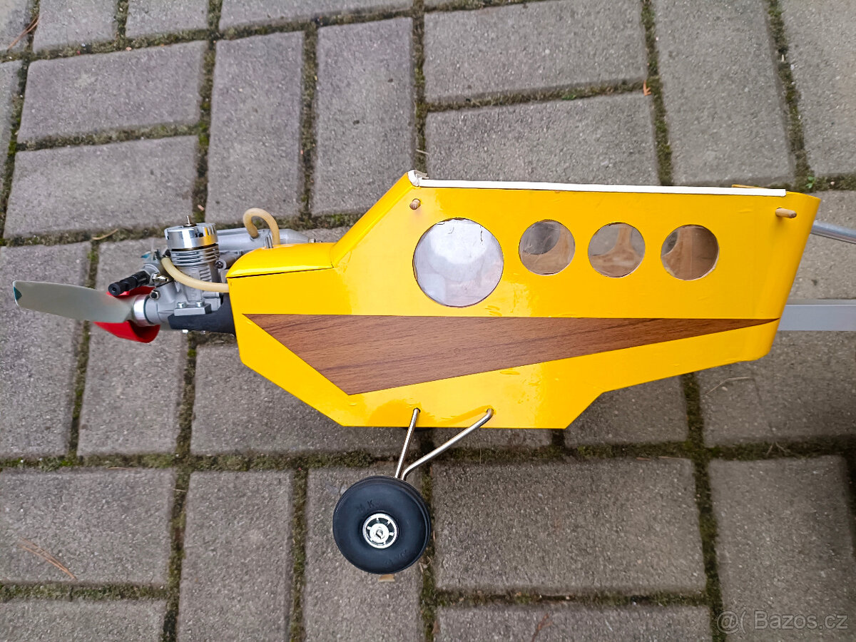 Starší ale nové nelétané rc letadlo nový motor ASP 15 Ultra - 13