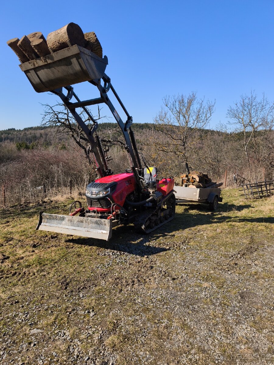 Traktor 50hp +čelní nakladač+radlice+rotavator+bagr - 13