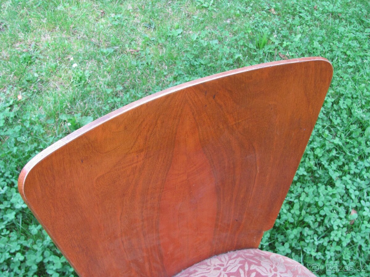 Židle lízátka / Halabala / 4ks / k renovaci - 13