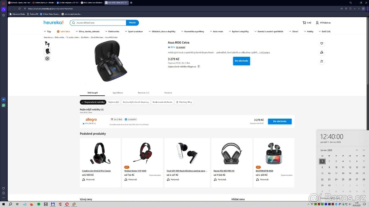 Sluchátka Asus ROG Cetra True Wireless - 13