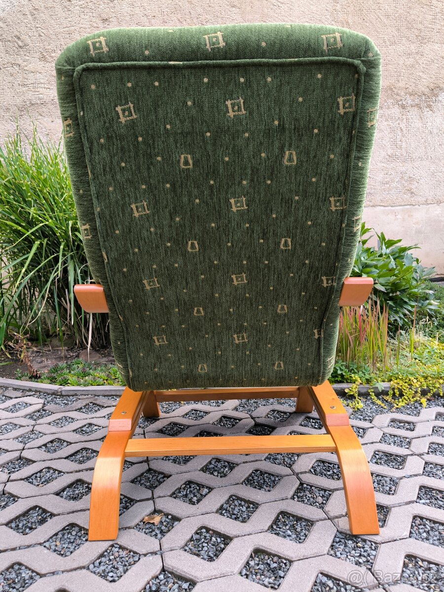 Moderní čalouněná pohupovací křesla - 2 kusy - 13