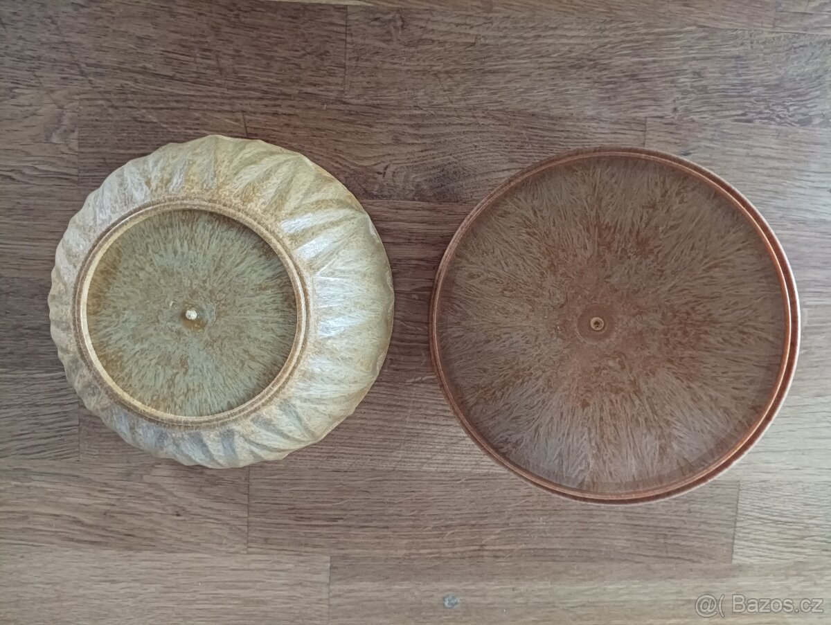 VELKÁ DESIGNOVÁ VINTAGE KUBISTICKÁ BAKELITOVÁ DÓZA - 13