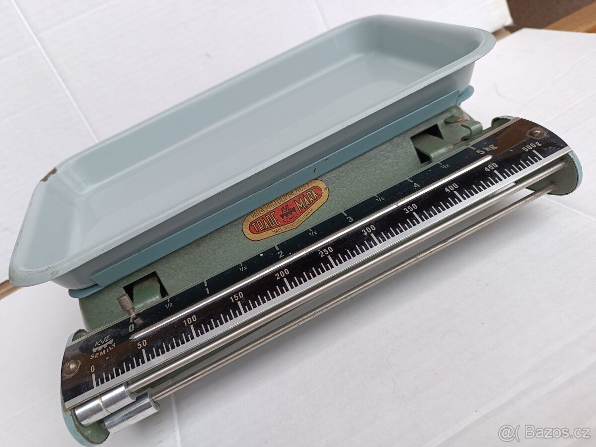 Stará kuchyňská váha " KVZ SEMILY" 1961 - 13