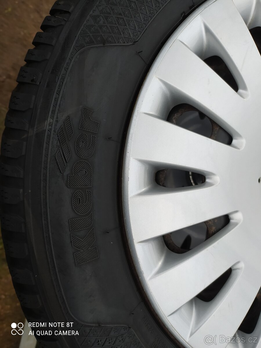 PLECHOVÉ KOLA VW - 5x112-r16+ZIMNÍ PNEU KLEBER 205/60/16-4ks - 13