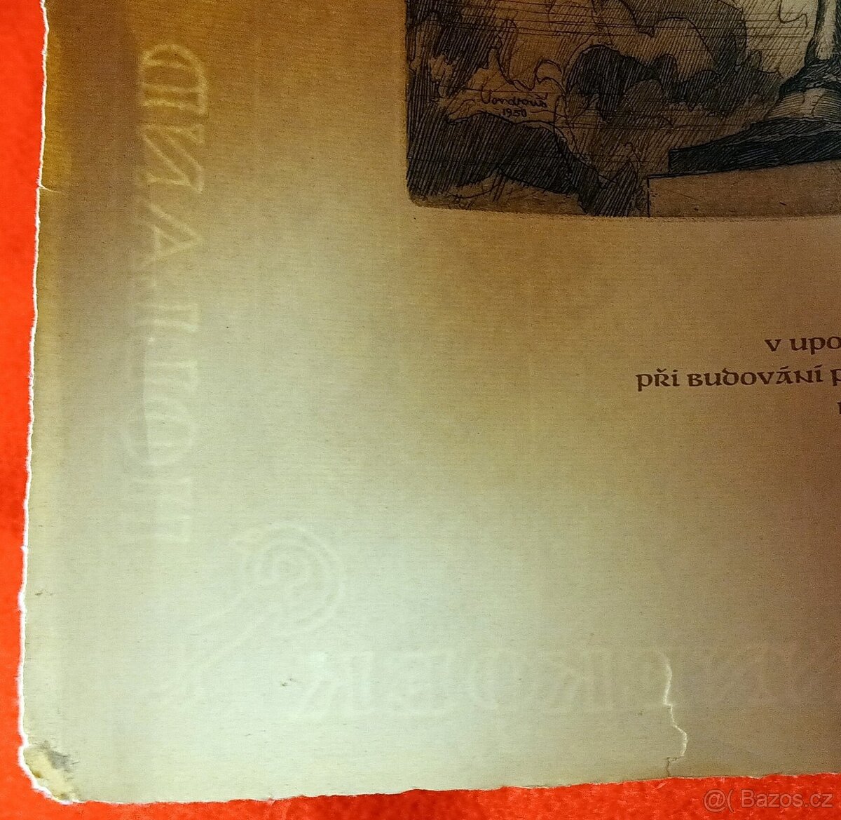 Vondrouš Jan Charles, Monument Jana Zizky, originalni lept, - 13