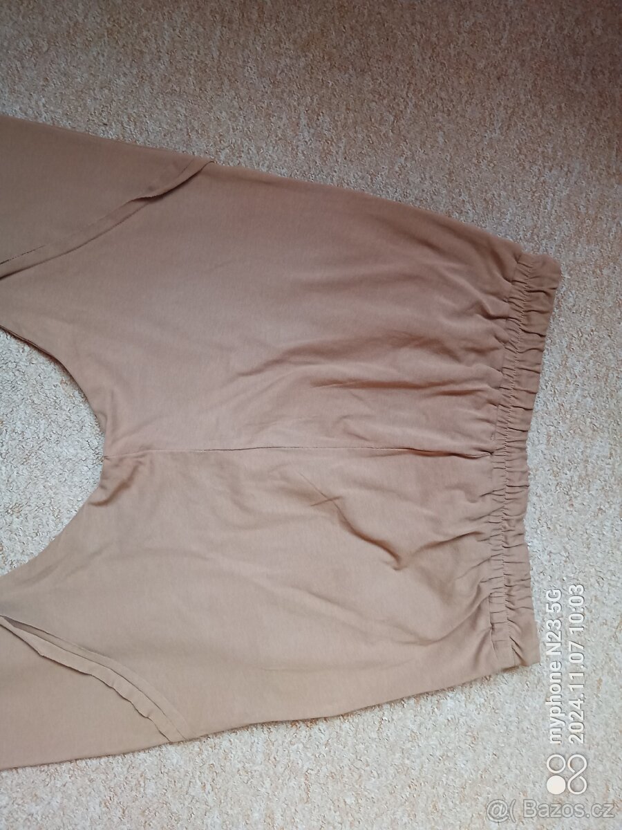 Harémky - nasrávačky - baggy sv. hnědé - 13