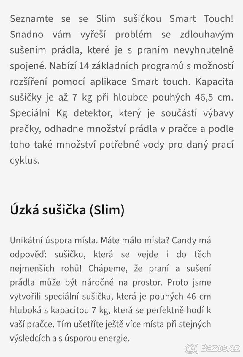Sušička prádla Candy (CS4H7A1DE-S) + zdama mezikus - 13