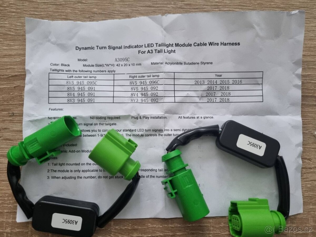 LED Moduly zadné dynamické smerovky Audi - 13