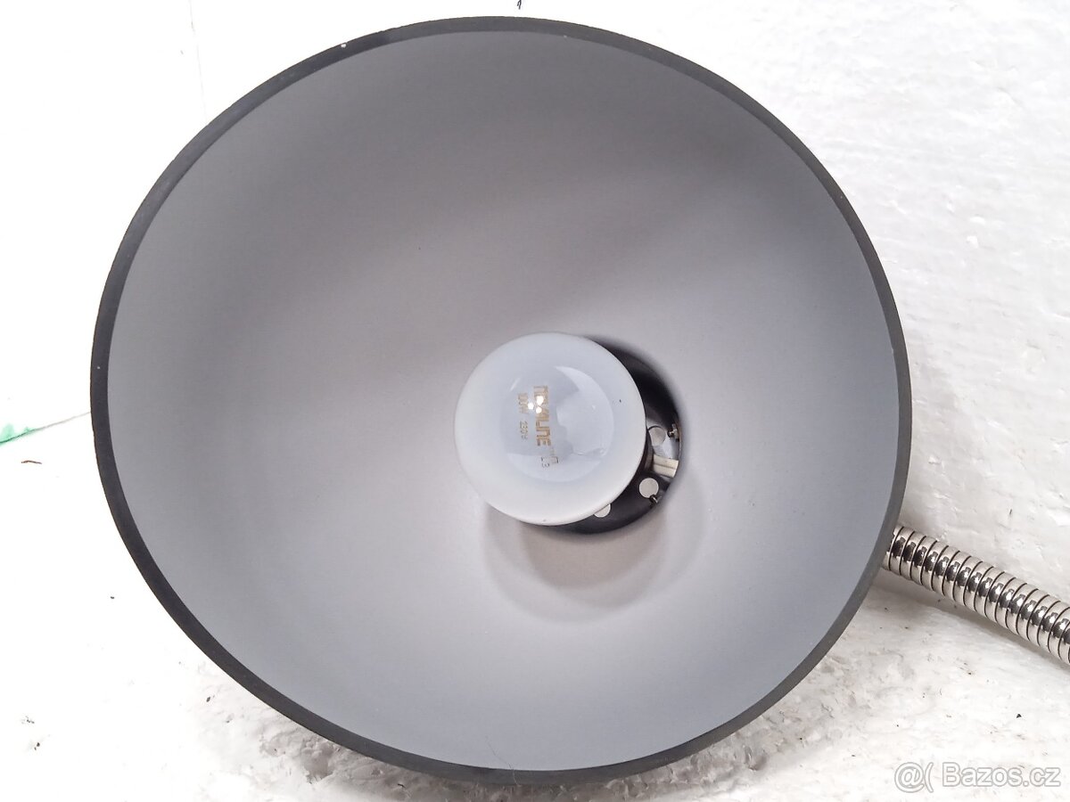 Retro bakelitová stolní lampa s husím krkem - 13