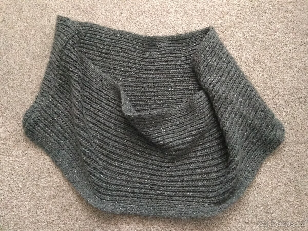 Nové dámské pletené sety - čepice, šála/kruhová šála - 13