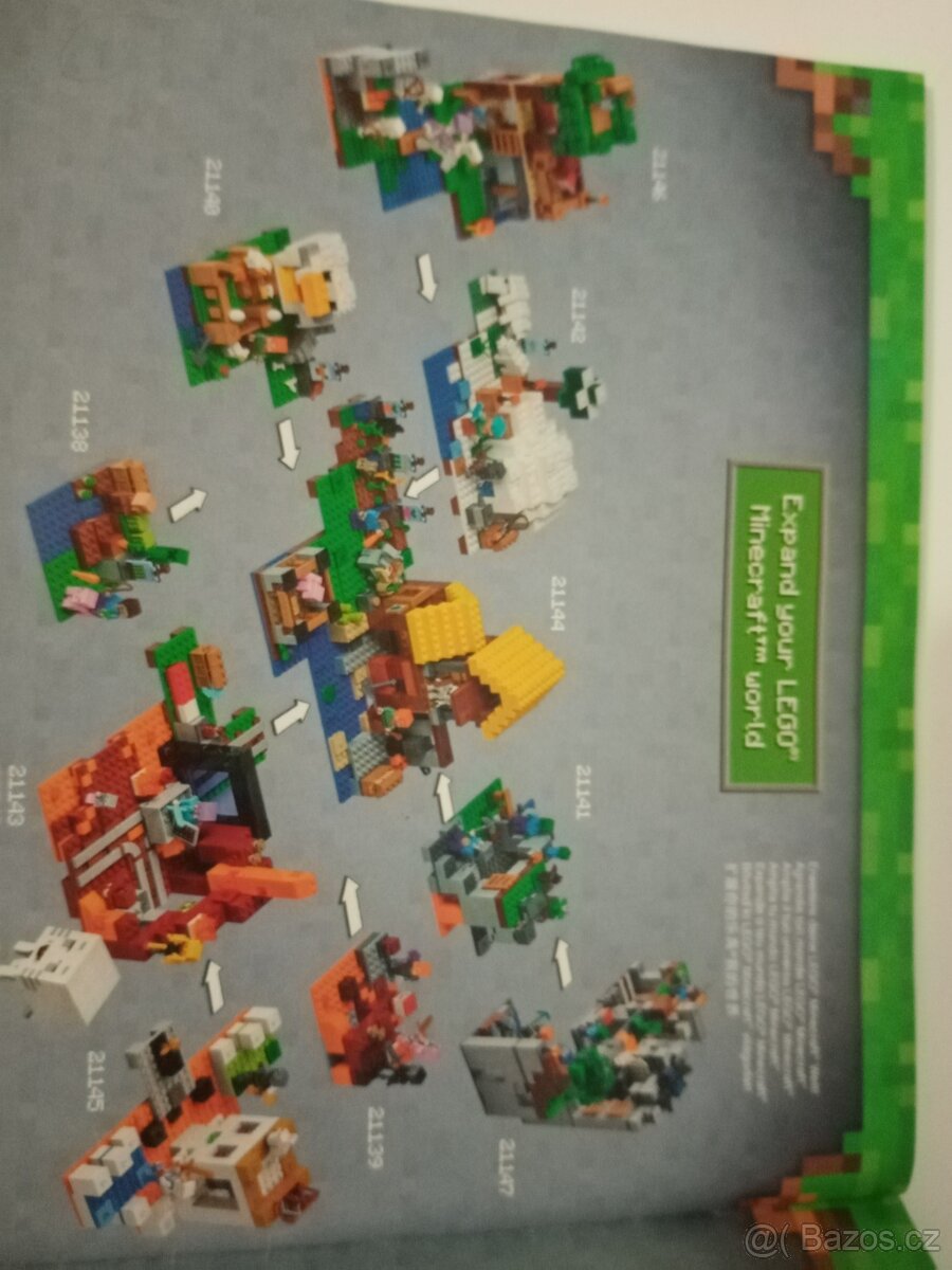Lego Minecraft vesnice, 8 modulárních setů 21138-21145 - 13
