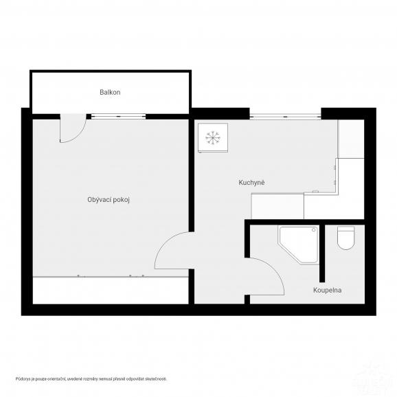 Pronájem bytu 1+1 s lodžií, 31 m², Kroměříž - 13