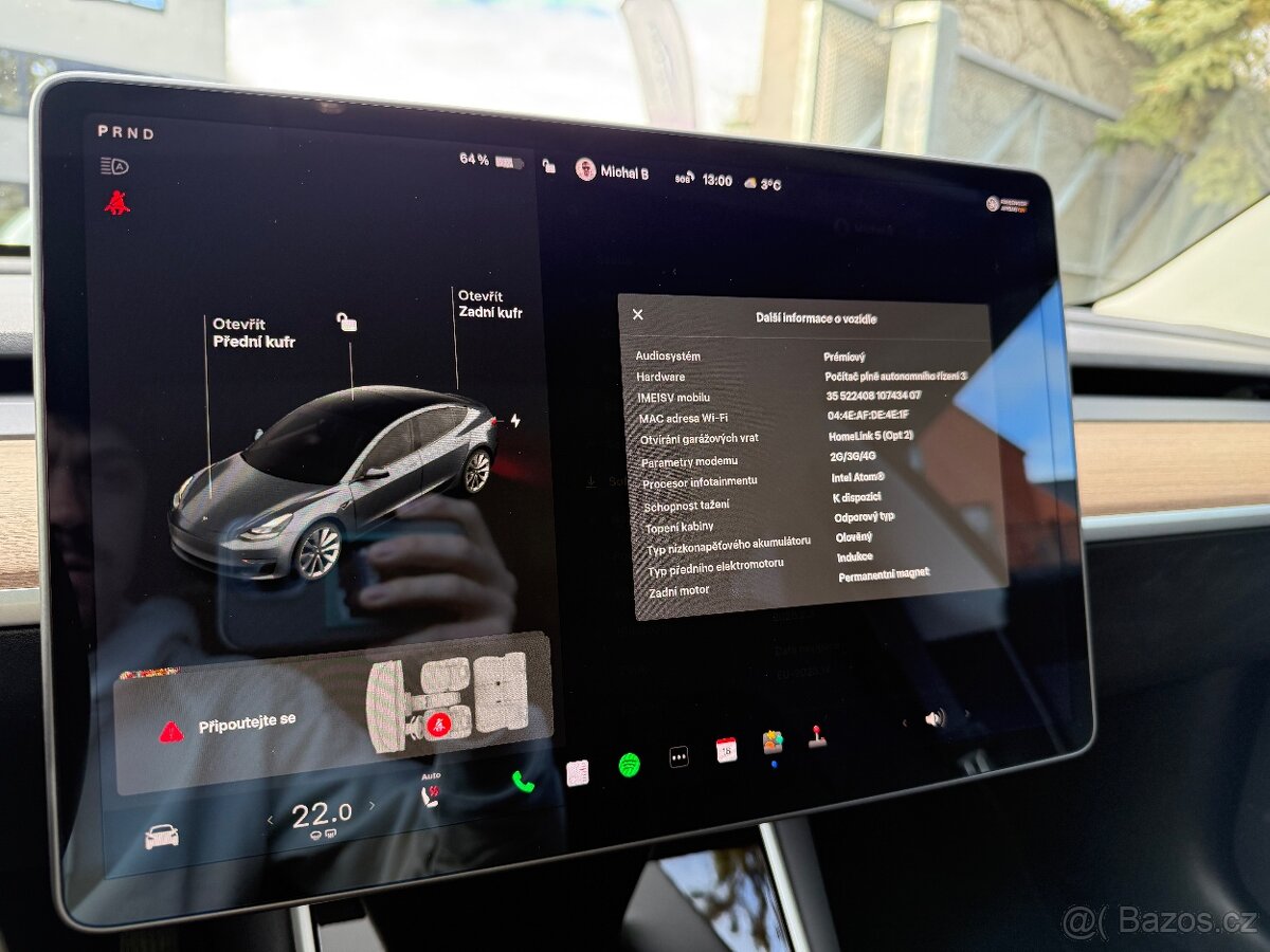 Tesla Model 3, Long Range AWD FSD Matrix LED - 13