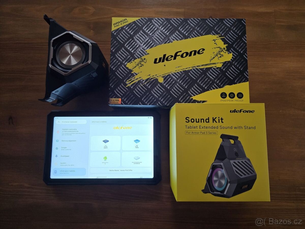 Obrněný Ulefone Armor Pad 3 Pro + originální SoundKit - 13