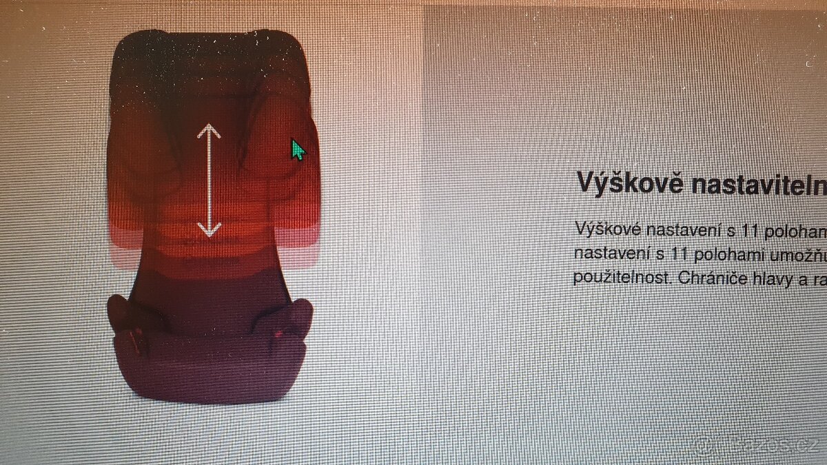 Cybex Solution X-fix -patentovaná sklopná opěrka hlavy Cybex - 13
