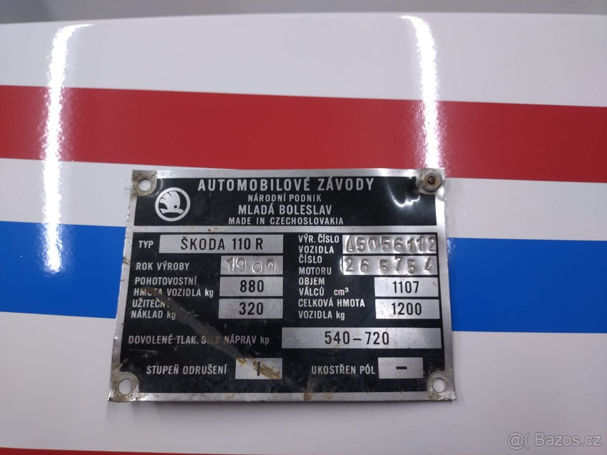 Škoda 110R motor nápravy převodovka - 13