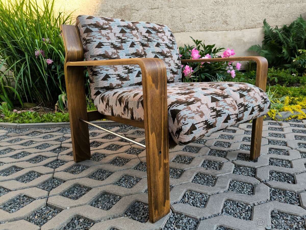 Retro křesla Ludvík Volák - Dřevopodnik Holešov - 13