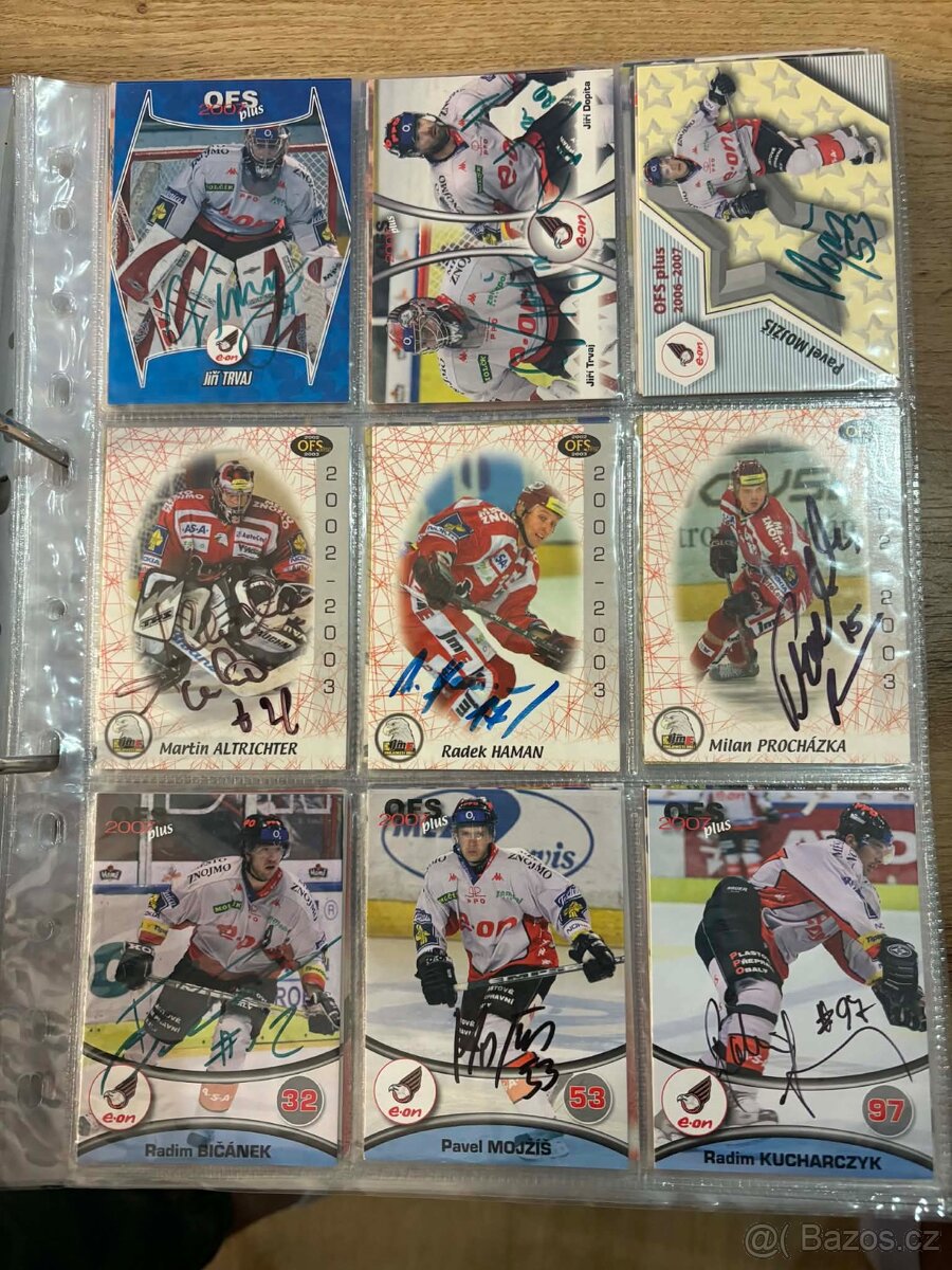 Hokejové karty autogramy - 13