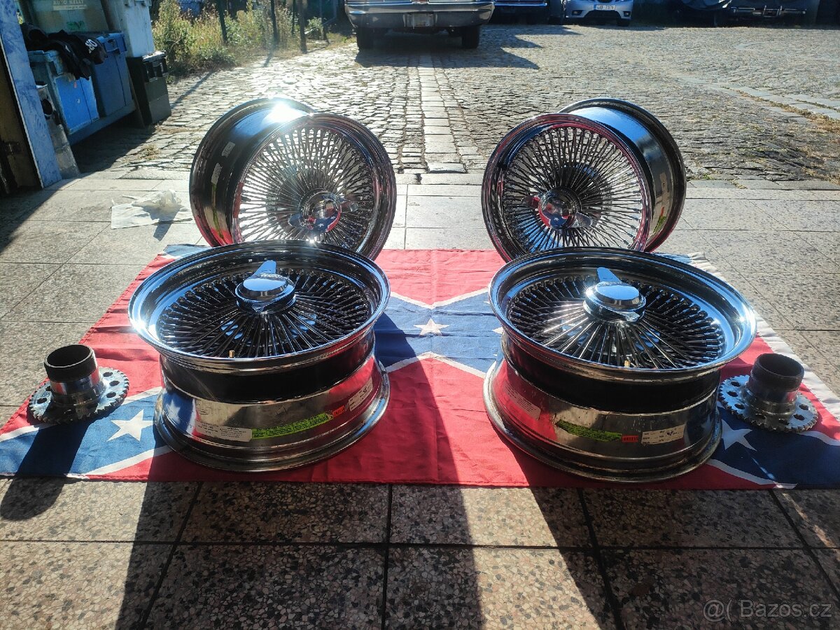 DAYTON Wire Wheels 16x8 originál US - 13