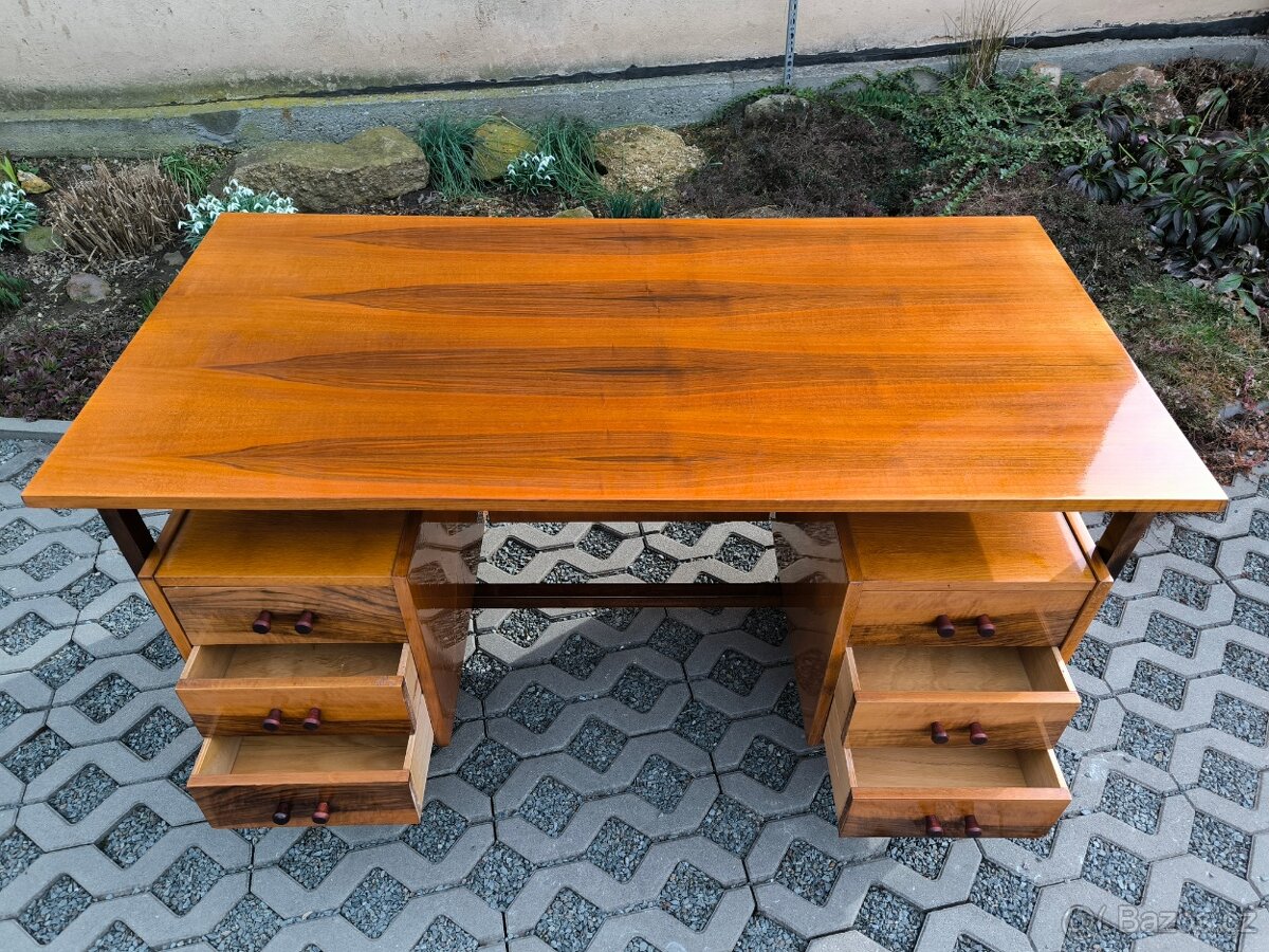 Retro designový psací stůl - Rumunsko - 60. léta - 13