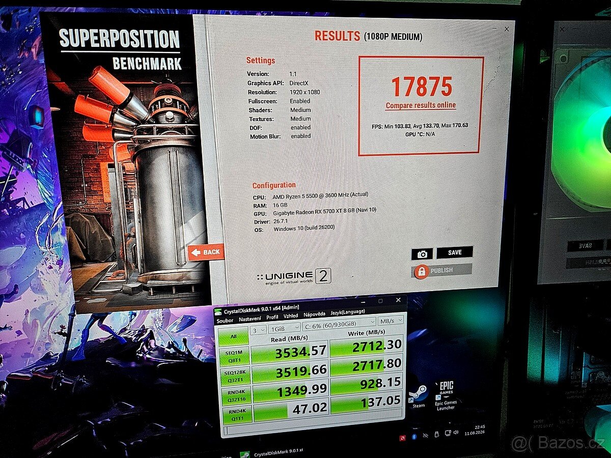 Herní PC Ryzen 5|RX5700XT|16GB|1TB NVME|WiFi+BT|ZÁRUKA - 13