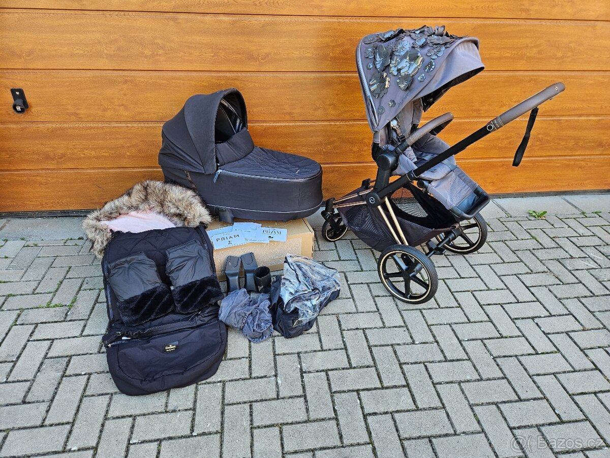 Cybex Priam / RoseGold / Simply Flowers / Lux Deep Black - 13