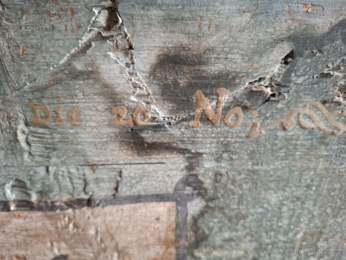 Starožitná dřevěná truhla - 13