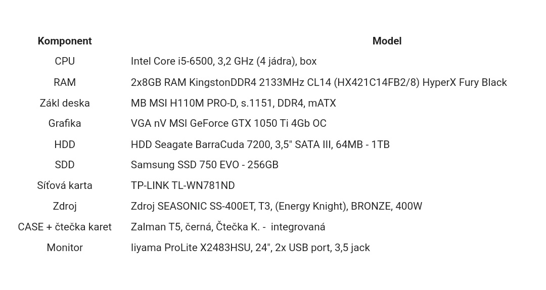 Herní počítač MSI i5, nV GTX, 1TB - 13