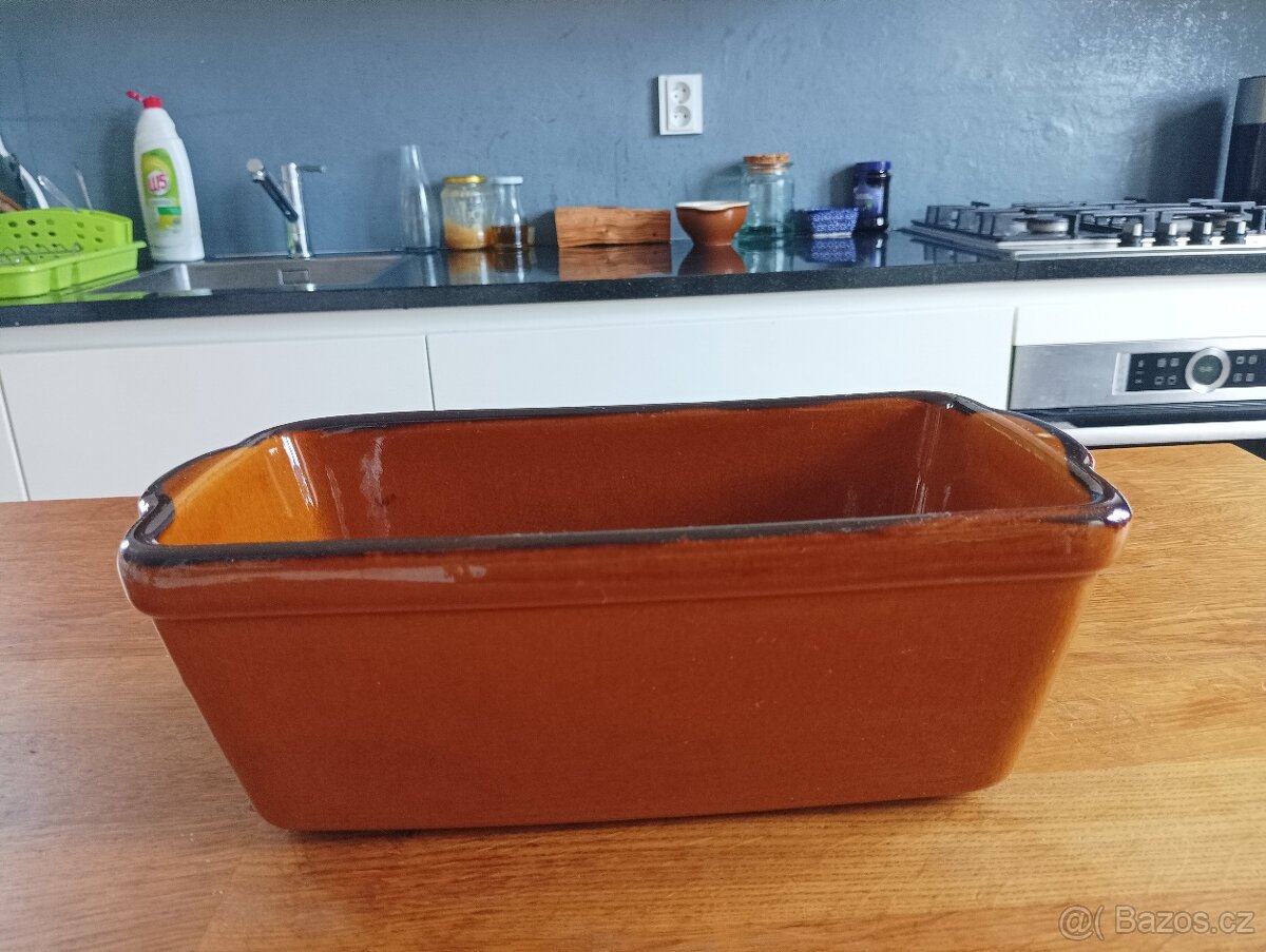 VELMI KVALITNÍ KAMENINOVÁ FRANCOUZSKÁ ZAPÉKACÍ FORMA - 13