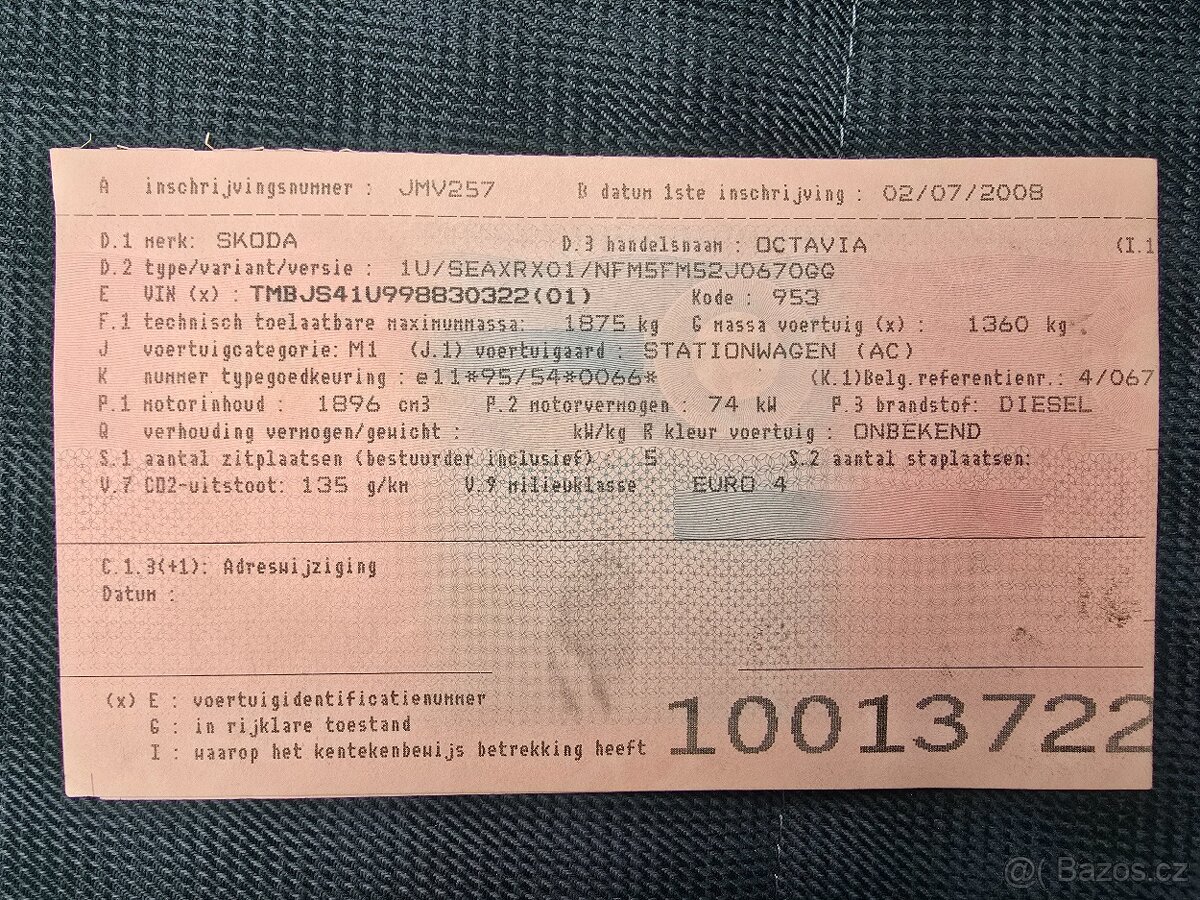 Škoda OCTAVIE combi 1.9 TDI 74 kw,rv10/2008 najeto 150 tis - 13