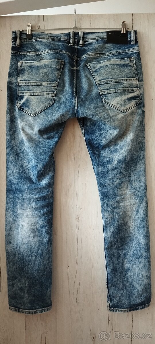 Pěkné dámské kalhoty vel. 42 pro vysokou postavu.Pánské rifl - 13