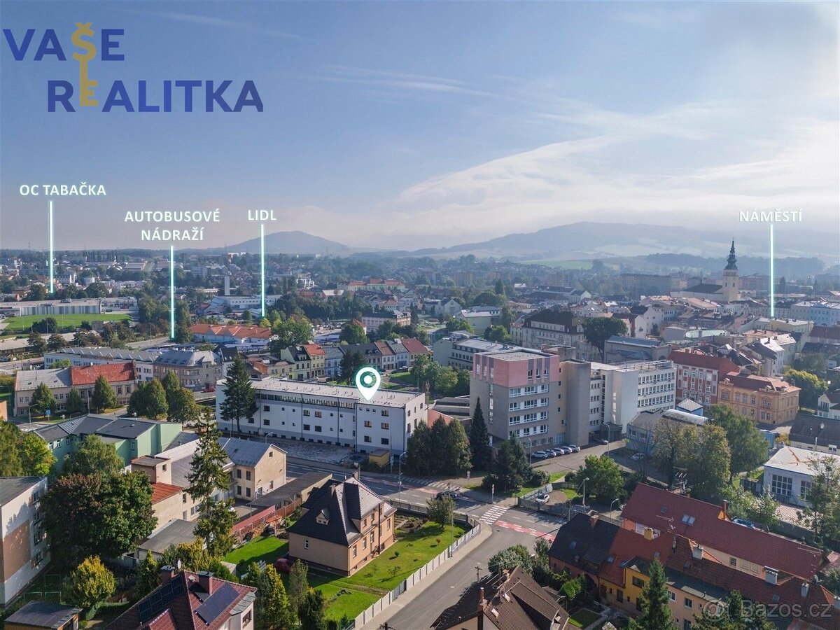 Pronájem, byt 1+kk, Nový Jičín, ul Palackého - 13