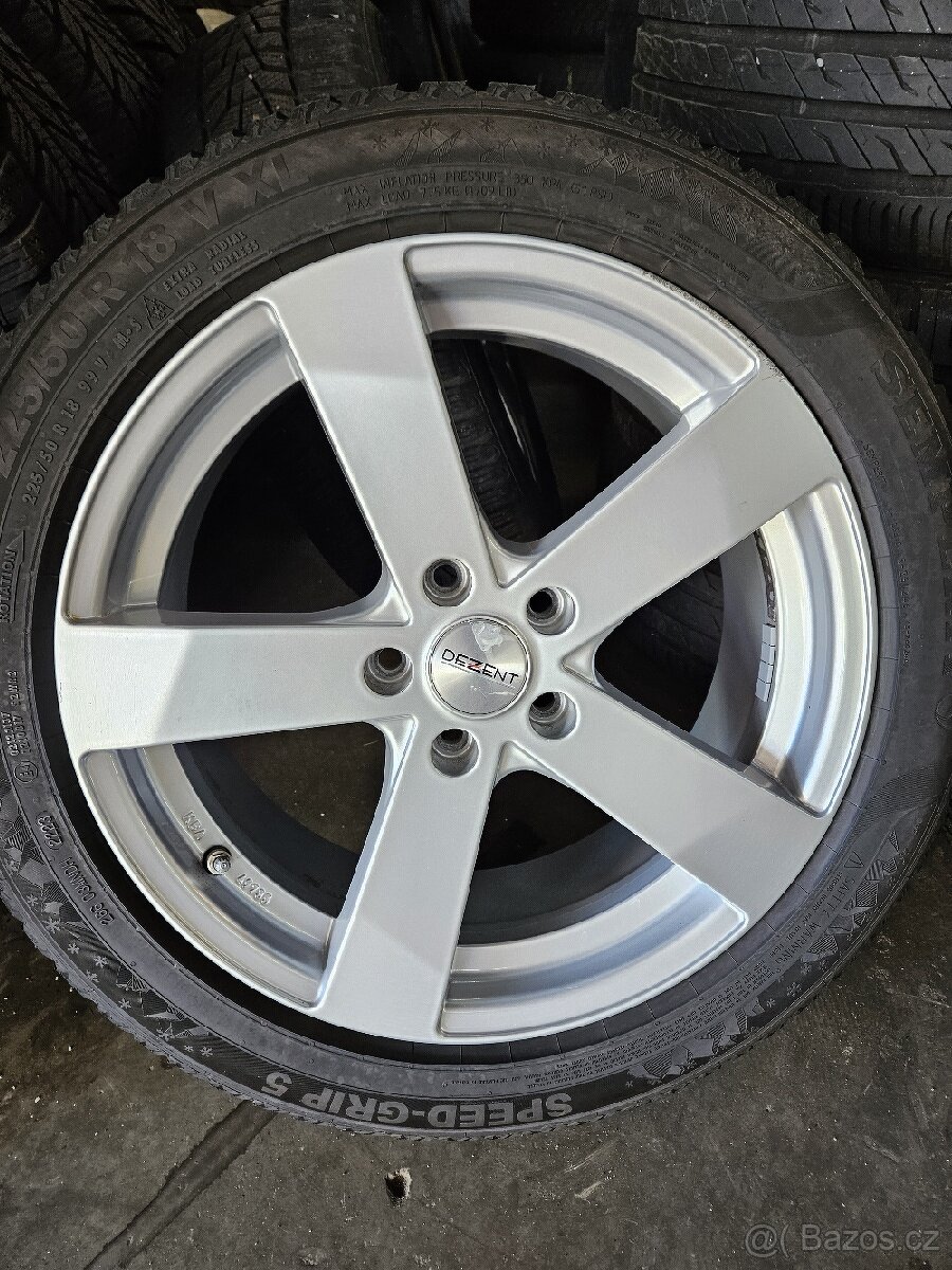 Alu kola 5x112 R18 + zimní pneu - 13