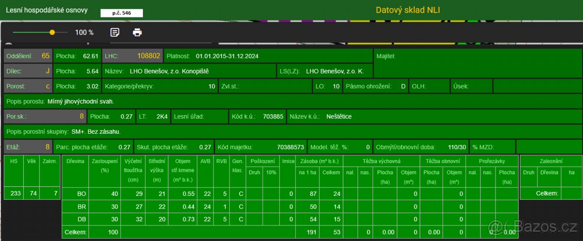 Prodám pozemky v katastrálním území Neštětice - 13