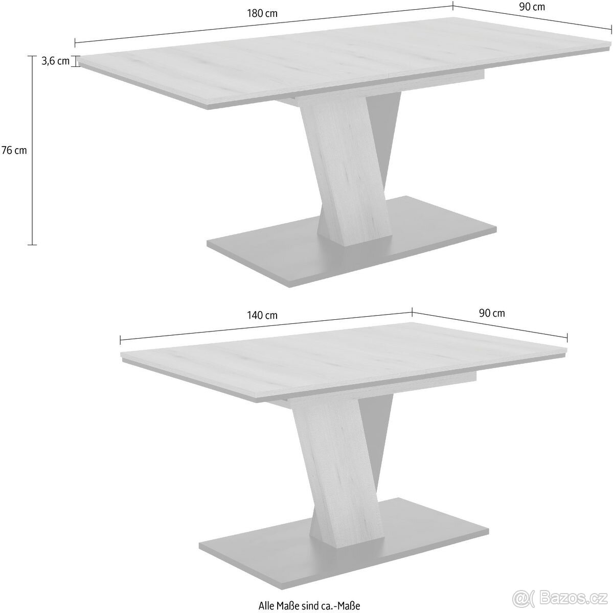 nový rozkládací designový jídelní stůl - 13